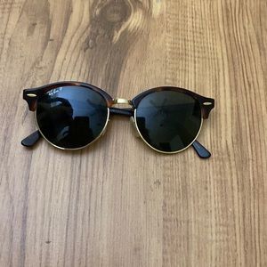 Ray-ban club master round polarized sunglasses